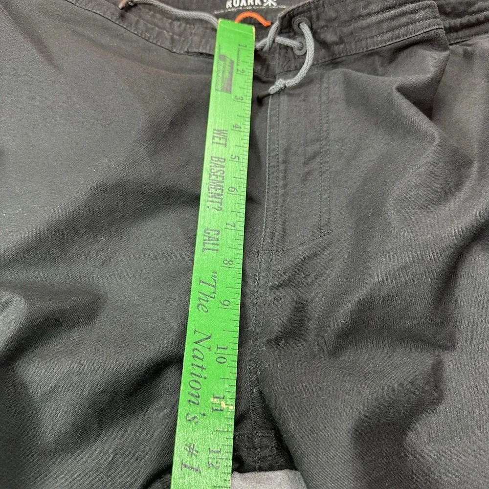 Roark Layover Traveler Pants Mens 38 Black Drawstring Travel Casual Nylon Blend - Picture 4 of 9